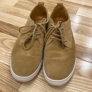 Clae Ellington SP cinnamon tan suede lace up shoes sneakers